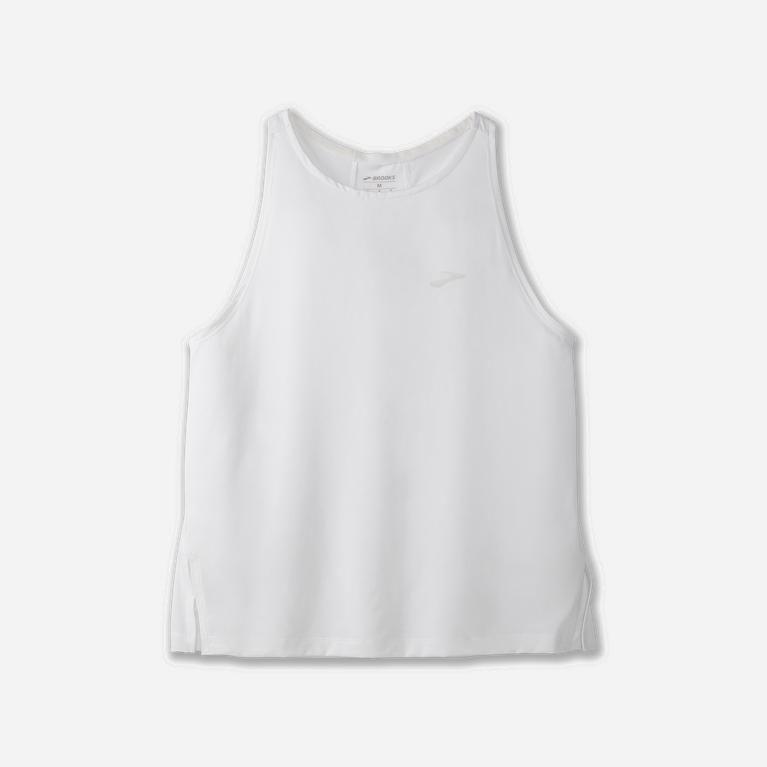 Brooks Sprint Free Womens Breathable Running Tank Top - White - Philippines (684179AIJ)